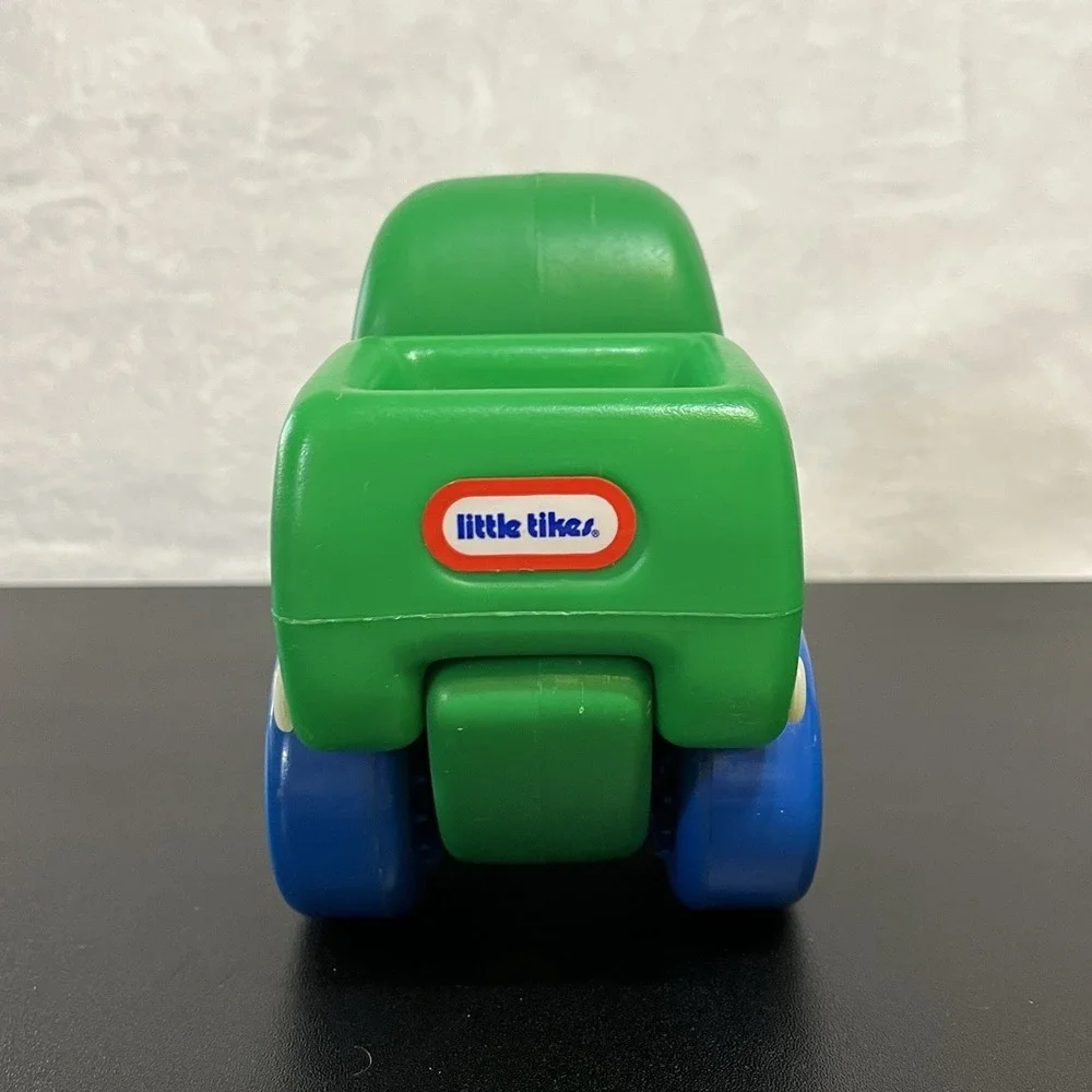 Vintage Little Tikes Chunky Green Dump Truck 6